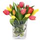 Assorted Tulips in Vase