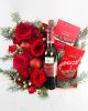 Festive Red Wine and Chocolates