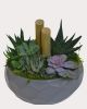 Grey Embossed Succulent Planter